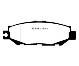 EBC 93-94 Lexus LS400 4.0 Yellowstuff Rear Brake Pads for Lexus LS 2