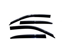 AVS 01-06 Lexus LS430 Ventvisor Low Profile Deflectors 4pc - Smoke w/Chrome Trim for Lexus LS 3