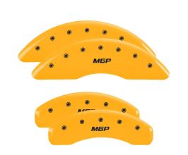 MGP Caliper Covers 4 Caliper Covers Engraved Front & Rear Yellow Finish Black Char 2002 Lexus LS430 for Lexus LS 3