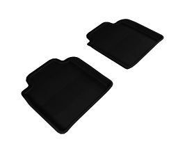 3D Mats 2007-2012 Lexus LS460L/LS600HL Kagu 2nd Row Floormats - Black for Lexus LS 4 Early