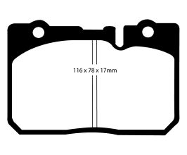 EBC 95-00 Lexus LS400 4.0 Redstuff Front Brake Pads for Lexus LS UCF20
