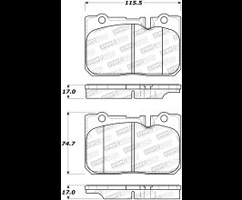 StopTech StopTech Street Brake Pads for Lexus LS UCF20