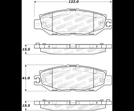 StopTech StopTech Street Brake Pads - Rear for Lexus LS UCF20