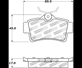 StopTech 95-00 Lexus LS400 Street Select Front Brake Pads for Lexus LS UCF20
