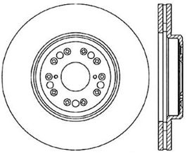 StopTech 95-00 Lexus LS Front Premium Cryostop Brake Rotor for Lexus LS UCF20