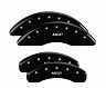 MGP Caliper Covers 4 Caliper Covers Engraved Front & Rear Black Finish Silver Char 2005 Lexus LS430