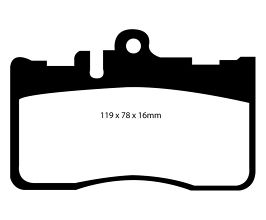 EBC 01-06 Lexus LS430 4.3 Redstuff Front Brake Pads for Lexus LS UCF30