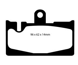 EBC 01-06 Lexus LS430 4.3 Redstuff Rear Brake Pads for Lexus LS UCF30