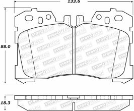 StopTech StopTech Street Brake Pads for Lexus LS XF40 Late