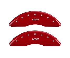 MGP Caliper Covers 4 Caliper Covers Engraved Front & Rear Red finish silver ch for Lexus LS XF40
