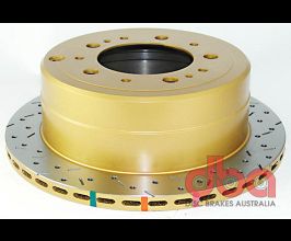 DBA 98-05 Lexus LX 470 / 98+ Toyota Landcruiser 100 Series Rear Drilled & Slotted 4000 Series Rotor for Lexus LX 2