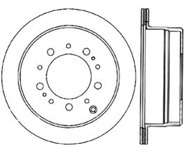 StopTech Centric 98-07 Toyota Land Cruiser Cryo Performance Brake Rotor for Lexus LX 2