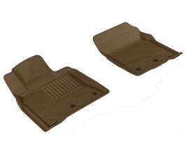 3D Mats 2012-2020 Lexus/Toyota LX/Land Cruiser Kagu 1st Row Floormat - Tan for Lexus LX 3 Early