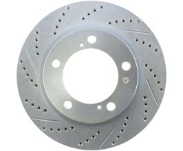StopTech StopTech Select Sport 14-15 Toyota Land Cruiser Drilled / Slotted Front Passenger-Side Brake Rotor for Lexus LX 3 Early