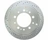 StopTech StopTech Select Sport 13-17 Toyota Land Cruiser Drilled / Slotted Rear Passenger-Side Brake Rotor for Lexus LX570
