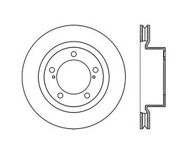 StopTech StopTech Slotted Sport Brake Rotor for Lexus LX 3 Early