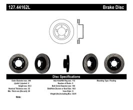 StopTech StopTech Slotted & Drilled Sport Brake Rotor for Lexus LX 3 Early