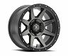 ICON Rebound 17x8.5 5x150 25mm Offset 5.75in BS 110.1mm Bore Titanium Wheel for Lexus LX570