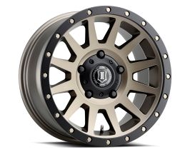 ICON Compression 17x8.5 5x150 25mm Offset 5.75in BS 110.1mm Bore Bronze Wheel for Lexus LX 3 Early