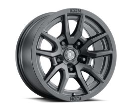 ICON Vector 5 17x8.5 5x150 25mm Offset 5.75in BS 110.1mm Bore Satin Black Wheel for Lexus LX 3 Early