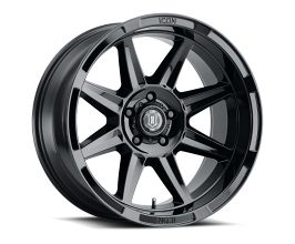 ICON Bandit 20x10 5x150 -24mm 4.5in BS 110.10mm Bore Gloss Black Wheel for Lexus LX 3 Early