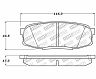 StopTech StopTech 13-18 Toyota Land Cruiser Performance Rear Brake Pads