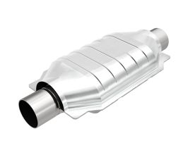 MagnaFlow Conv Universal-Fit 2.25in Inlet/Outlet Center/Center Oval 12in Body/7in Width for Lexus LX J100