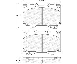 StopTech StopTech Sport Brake Pads w/Shims and Hardware - Rear for Lexus LX J100