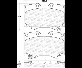 StopTech StopTech Street Brake Pads for Lexus LX J100