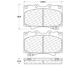 StopTech StopTech 98-07 Toyota Land Cruiser/Lexus LX470 Front Truck & SUV Brake Pad for Lexus LX J100