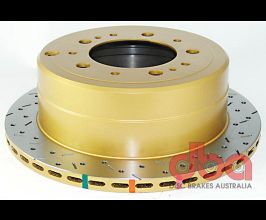 DBA 98-05 Lexus LX 470 / 98+ Toyota Landcruiser 100 Series Rear Drilled & Slotted 4000 Series Rotor for Lexus LX J100