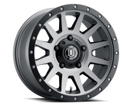 ICON Compression 17x8.5 5x150 25mm Offset 5.75in BS 110.1mm Bore Titanium Wheel for Lexus LX J100