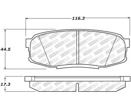 StopTech StopTech Street Select Brake Pads - Rear for Lexus LX J200 Late
