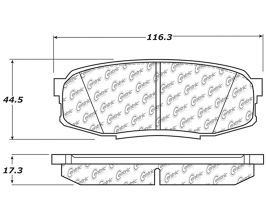 StopTech StopTech 2008 Lexus LX570 Rear Truck & SUV Brake Pad for Lexus LX J200 Late