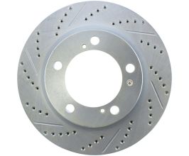 StopTech StopTech Select Sport 14-15 Toyota Land Cruiser Drilled / Slotted Front Passenger-Side Brake Rotor for Lexus LX J200 Late