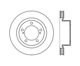 StopTech StopTech Slotted Sport Brake Rotor for Lexus LX J200 Late
