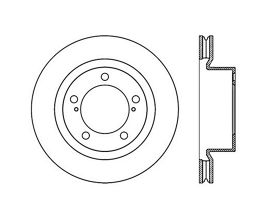 StopTech StopTech Slotted Sport Brake Rotor for Lexus LX J200 Late