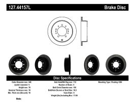 StopTech StopTech Slotted & Drilled Sport Brake Rotor for Lexus LX J200 Late