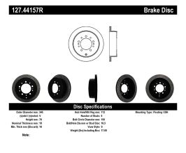 StopTech StopTech Slotted & Drilled Sport Brake Rotor for Lexus LX J200 Late