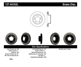 StopTech StopTech Slotted & Drilled Sport Brake Rotor for Lexus LX J200 Late