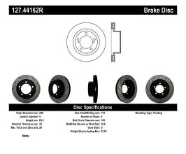 StopTech StopTech Slotted & Drilled Sport Brake Rotor for Lexus LX J200 Late