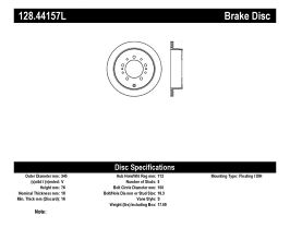 StopTech StopTech Drilled Sport Brake Rotor for Lexus LX J200 Late