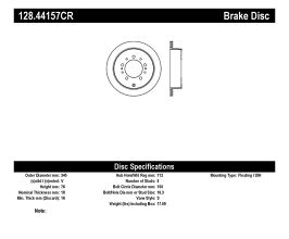 StopTech StopTech Drilled Sportstop Cryo Rotor - Right for Lexus LX J200 Late