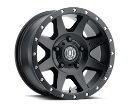 ICON Rebound 18x9 5x150 25mm Offset 6in BS 110.1mm Bore Satin Black Wheel for Lexus LX J200 Late