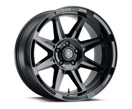 ICON Bandit 20x10 5x150 -24mm 4.5in BS 110.10mm Bore Gloss Black Wheel for Lexus LX J200 Late