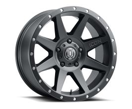 ICON Rebound 20x9 5x150 16mm Offset 5.625in BS Satin Black Wheel for Lexus LX J200 Late