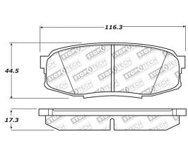 StopTech StopTech 13-18 Toyota Land Cruiser Performance Rear Brake Pads for Lexus LX J200