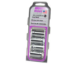 McGard SplineDrive Lug Nut (Cone Seat) M14X1.5 / 1.648in. Length (4-Pack) - Chrome (Req. Tool) for Lexus LX J200
