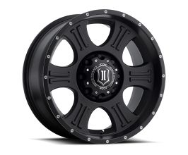 ICON Shield 20x9 5x150 16mm Offset 5.625in BS 110.1mm Bore Satin Black Wheel for Lexus LX J200