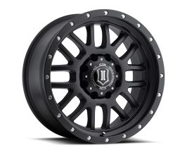 ICON Alpha 20x9 5x150 16mm Offset 5.625in BS 110.1mm Bore Satin Black Wheel for Lexus LX J200